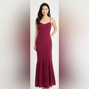 Dear Emilia sleeveless Elegant Red Evening Gown size L